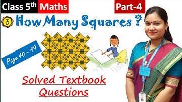 HOW MANY SQUARES ? (Part 4) / NCERT Class 5 Maths Chapter 3 Explanation in Hindi + English