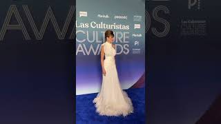 lisarinna In A White Feathertrim rodarte Halter Gown At The Las Culturistas Awards Hot Or Hmm