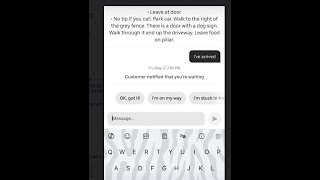 How would you respond to this person who ordered food via Uber Eats? get creative