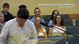 Missoula City Council Meeting August 17, 2026