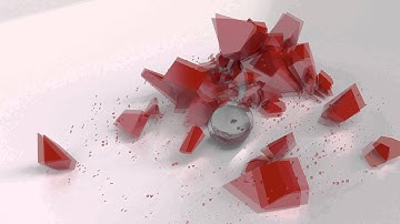 Blender Cell Fracture with Added Particles Demo