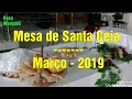 PREPARAÇÃO DA MESA DE SANTA CEIA | MÊS DE MARÇO | Por: Rosa Marques