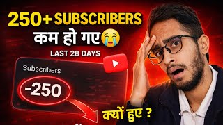 😭 Why did my 250+ subscribers decrease on my YouTube channel | YouTube Subscribers Decreasing 2026