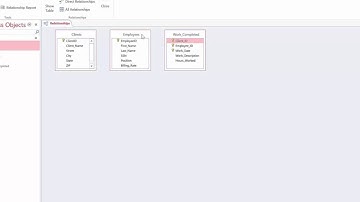 Part 3 -- Creating relationships between tables using MS Access