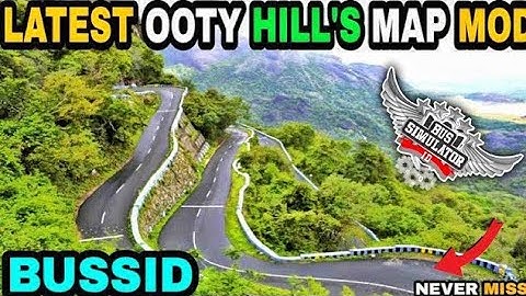 Download New Mountain ooTY Hills Map Mod bus simulator indonesia|| Bussid map V3.7.1|| bus map mod