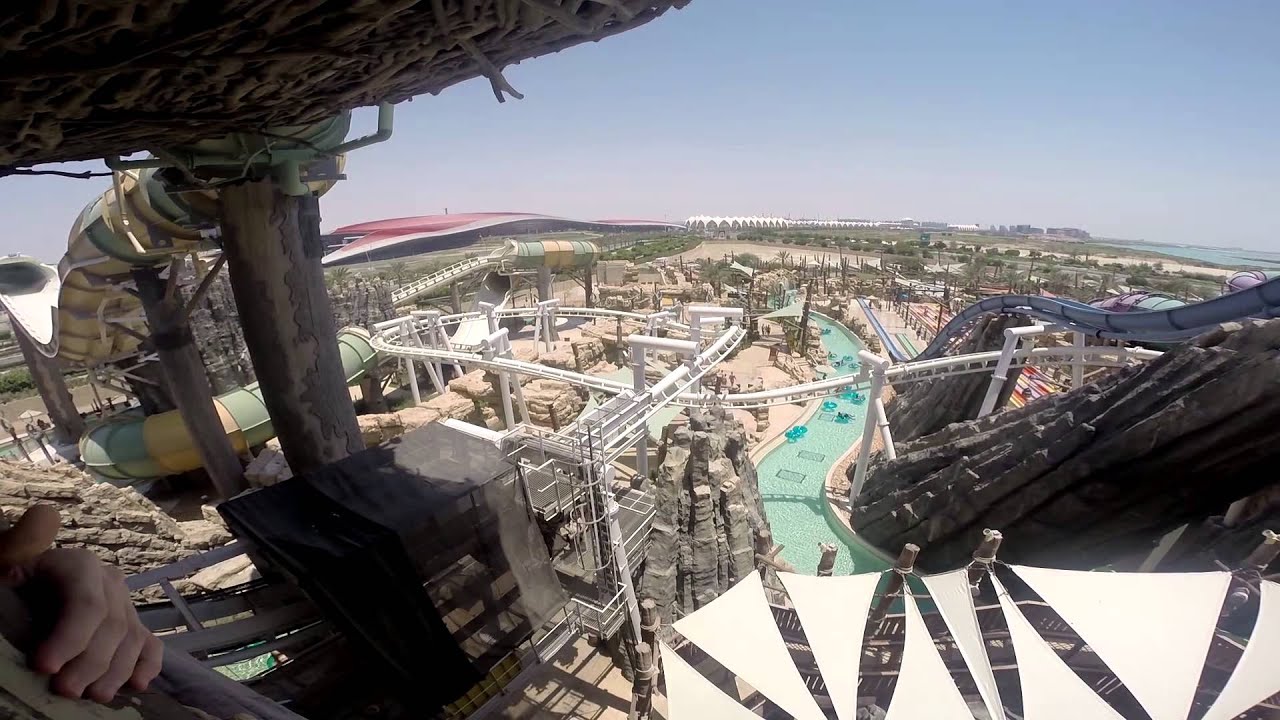 20140711 Yas Waterworld all the rides Mr Probz. Yas Island. YouTube