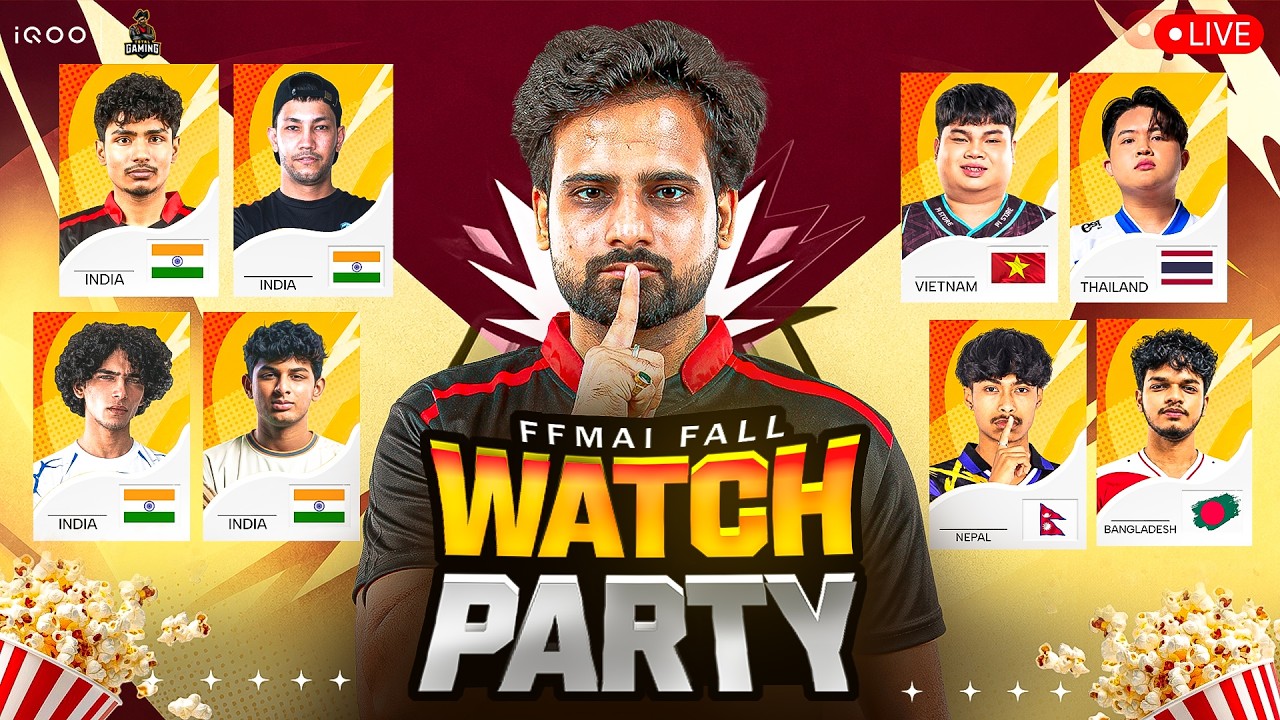 WATCHPARTY I FFMAI MAIN EVENT LIVE  WITH  iQOO TOTAL GAMING ESPORTS TG FOZYAJAY