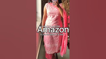 8 Kurta sets in 8 sec from Amazon #shortsvideo #amazon #kurtasets