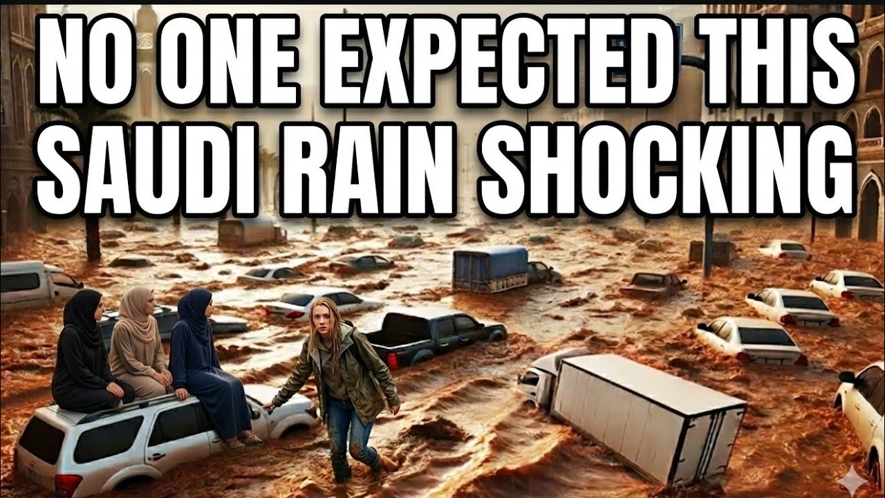 Unexpected Rain in Jubail 🇸🇦 | Saudi Arabia Street Walking After Heavy Rain”