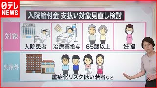 【解説】新型コロナ  9月から“緩和”や“見直し”が…  「入院給付金」対象絞る方針で検討