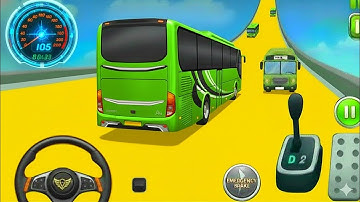 Mega Ramp Bus Stunt Racing 3D – GT Bus Stunts Racing GT Crazy Bus Game – Android Gameplay Epi 73