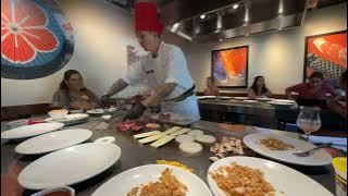 Full cooking session from Benihana San Diego.