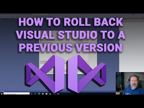 Video: Come si installa una versione precedente di Visual Studio?