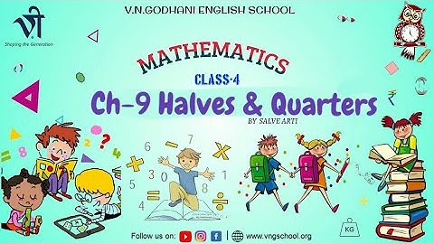 Maths For Class 4 | Ch:9 Halves & Quarters By Arti ms