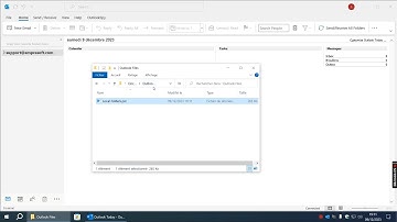Import a PST file into Microsoft Outlook