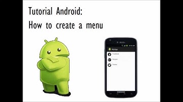 Tutorial Android   How to create a menu