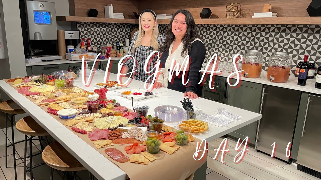 VLOGMAS DAY 16 Gin Jazz Holiday Party Charcuterie Board Advent VLOGMAS DAY 16 Gin Jazz Holiday Party Charcuterie Board Advent