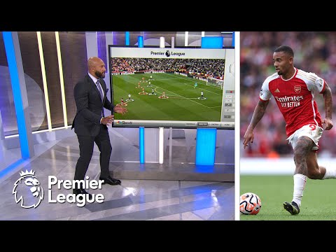 How Gabriel Jesus perfectly executes press v. Spurs 