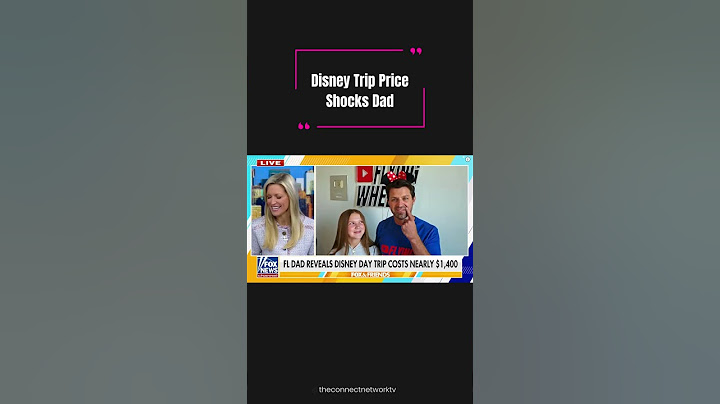Disney Trip Price Shocks Dad