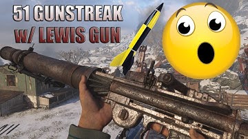INSANE 51 GUNSTREAK w/ LEWIS LMG / "DOUBLE" V2 ROCKET on GUSTAV CANNON