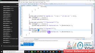 ArrayList como ingresar N numeros calcular factorial y primo en JAVA Clase Online PARTE 3/3