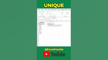 Remove Duplicates — FAST & EASY. UNIQUE Function Explained 👇 | Excel Hustle