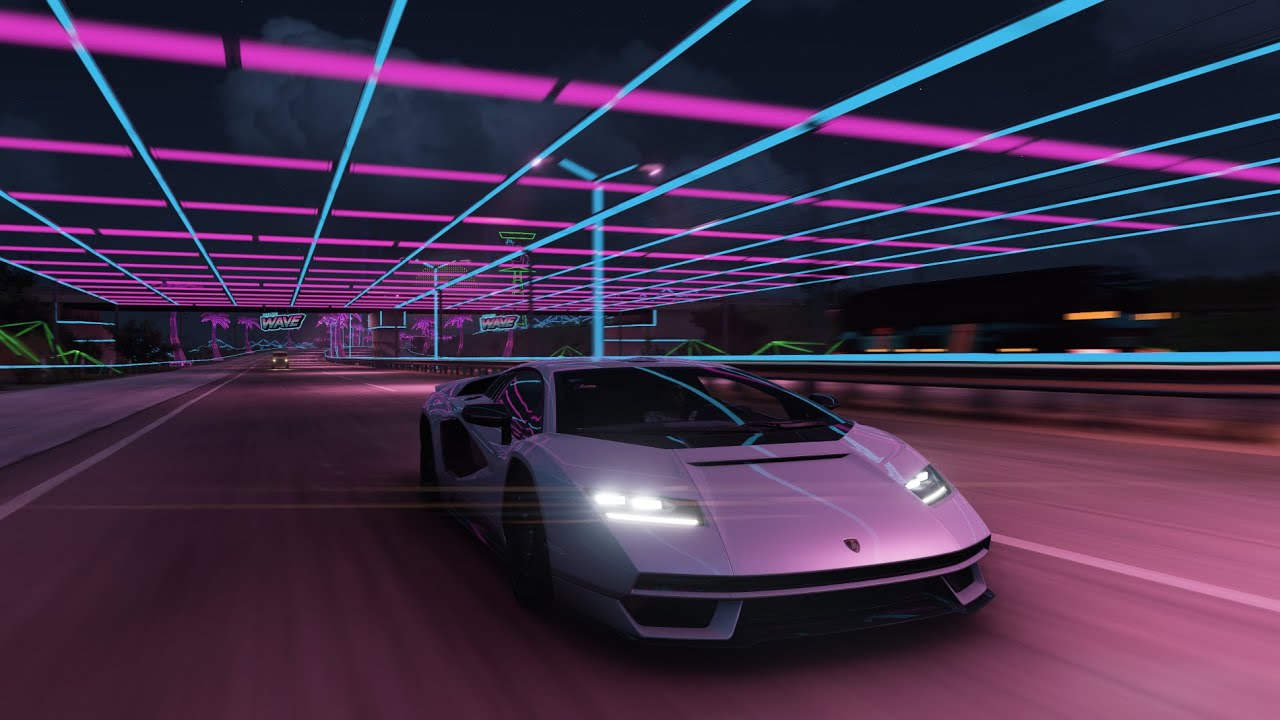 COUNTACH 2021 FORZA HORIZON 5 RETROWAVE YouTube