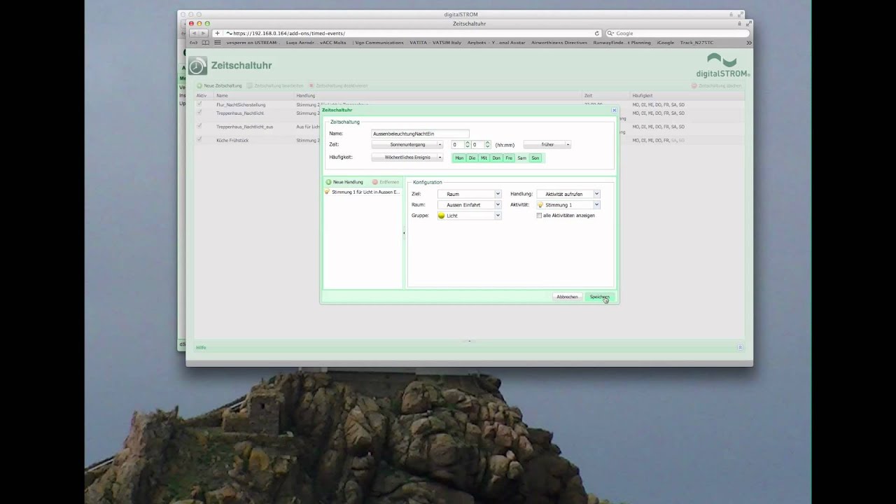 digitalSTROM Tutorial timed events