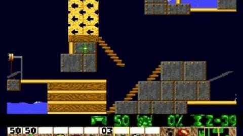 Lemmings Genesis/Mega Drive Walkthrough: Mayhem Level 26