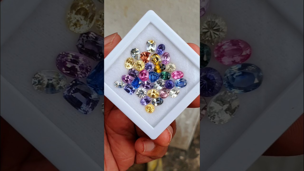 Multi Color Sapphire Beauties/Srilankan Gemstones/30ct/High Quality Sapphire Pieces/Lovely Colors