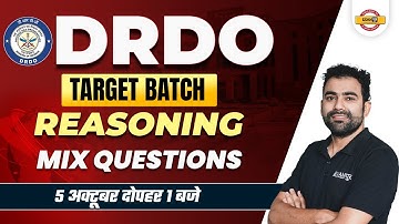 DRDO CEPTAM 10 CLASSES | REASONING MIX QUESTIONS | REASONING BY DHANANJAY SIR
