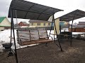 Садовые качели из металла своими руками. DIY metal garden swing.