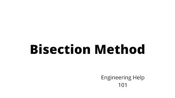 Bisection Method by Hand Example