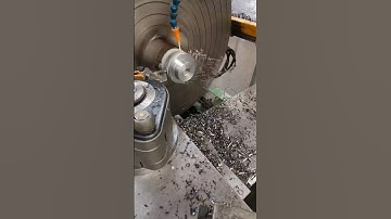 making custom made nuts on Cazeneuve lathe #machine #machinist #chips #machineshop #lathe #asmr