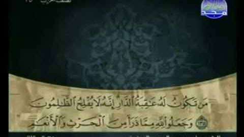 الختمة المرتلة للشيخ علي عبدالرحمن الحذيفي - الجزء الثامن  ( 8 ) - قناة المجد للقرآن الكريم