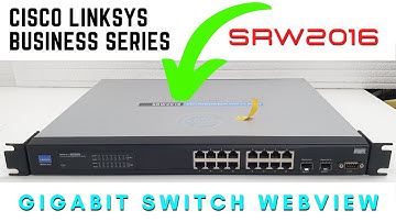 Cisco Linksys SRW2016 16-port Gigabit Switch POWER ON TEST