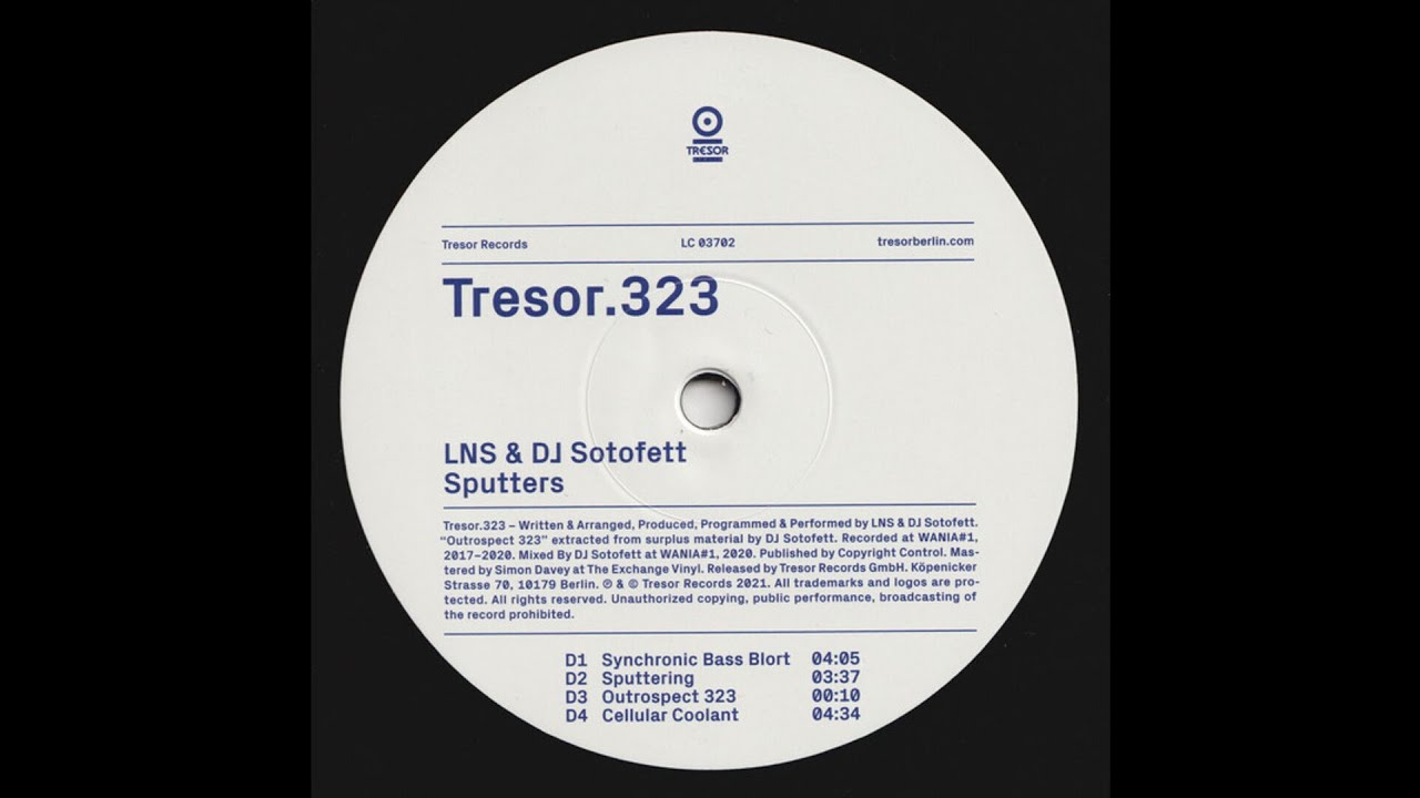 LNS DJ Sotofett Sputtering TRESOR323 YouTube