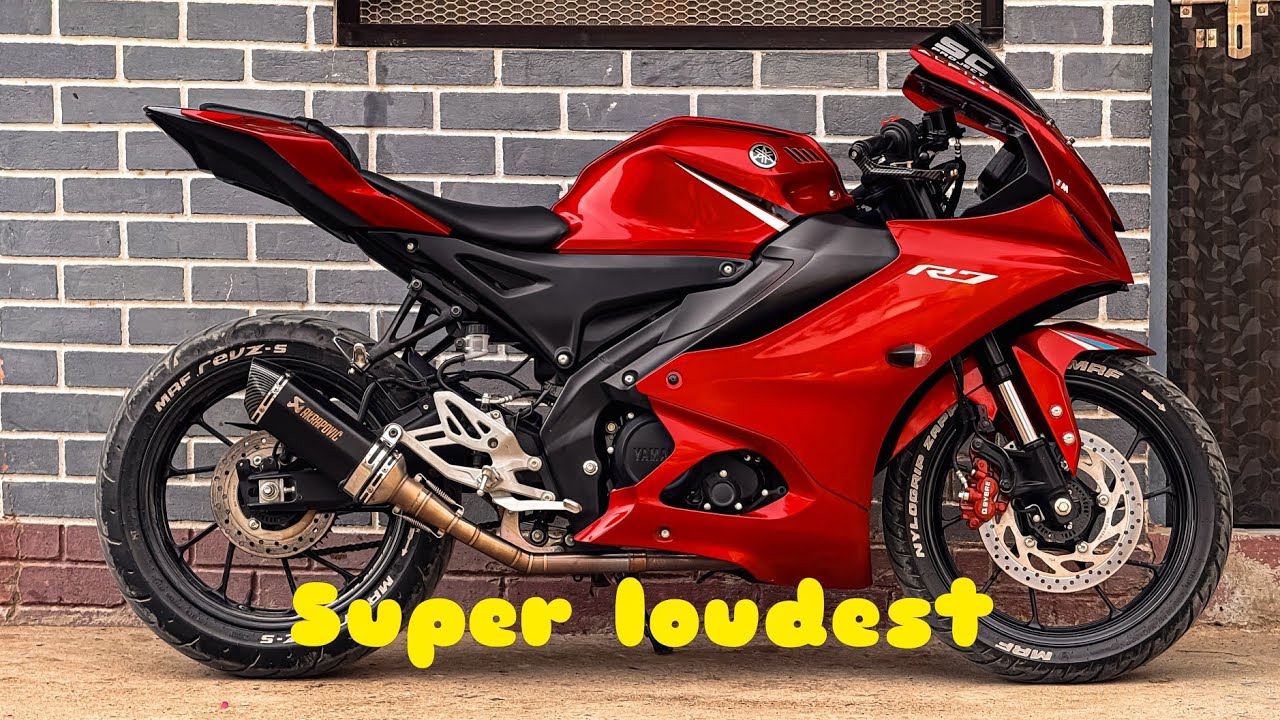 Super loud exhaust ll best exhaust for R15 v4😊ll pure sound with fly by ...