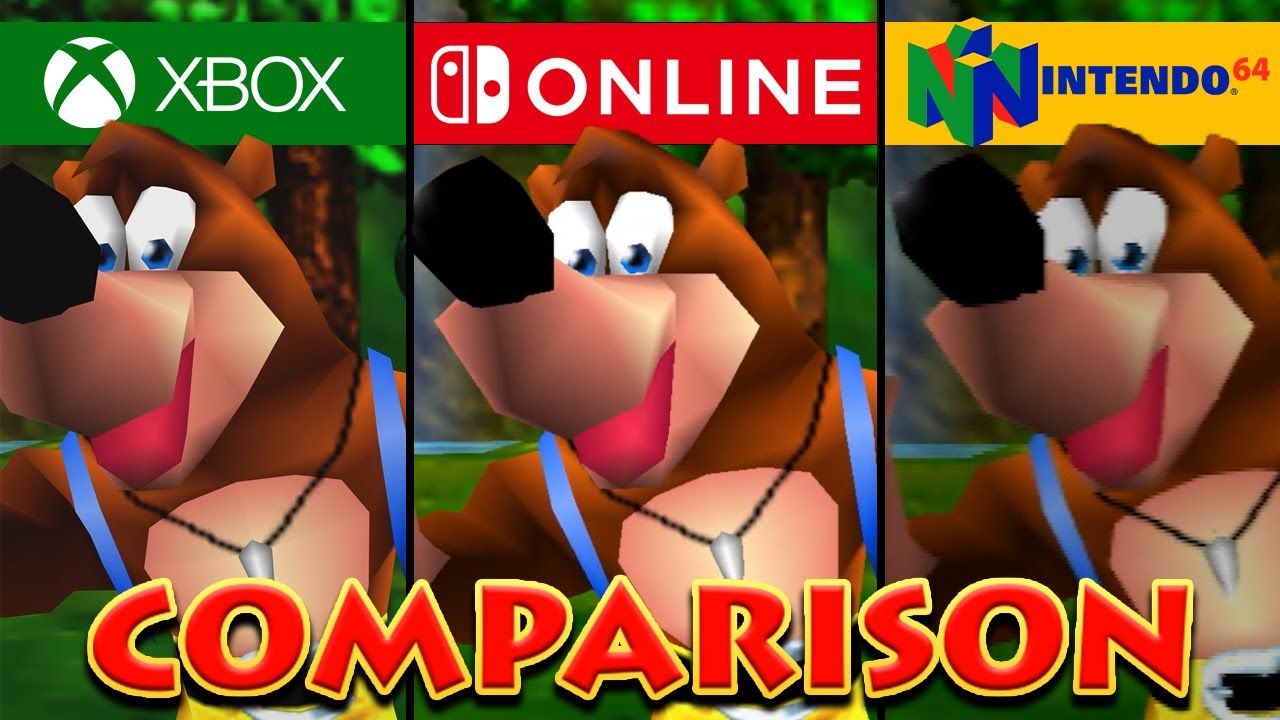 Banjo Kazooie Graphics Comparison N64 vs Xbox vs Switch