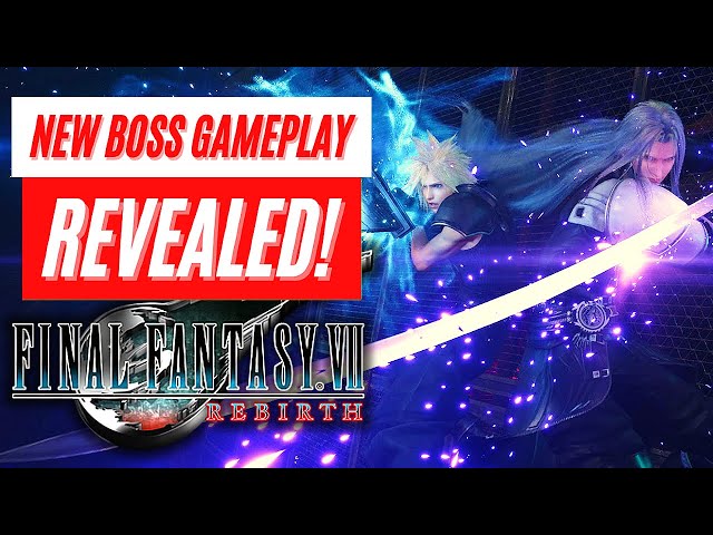Final Fantasy VII Rebirth New Boss Gameplay Playstation 5 Pro FF7 リバース