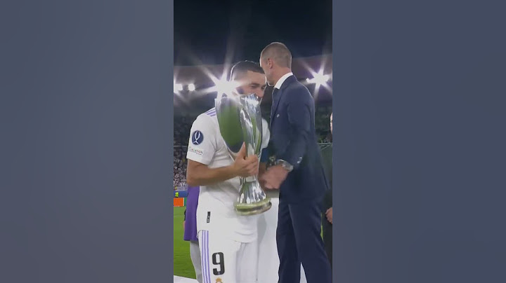 Real Madrid lift the UEFA Super Cup! #shorts