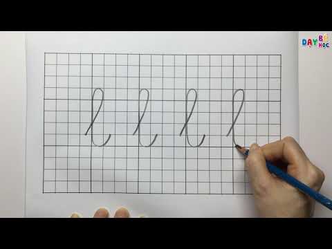 Video Hướng dẫn cách tập viết chữ k l m - Dạy bé học - youtube