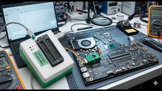 Dell Inspiron 3511 BIOS Corrupted Repair using RT809H Programmer