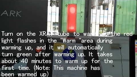 Seamark Xray inspection machine X7600 startup test