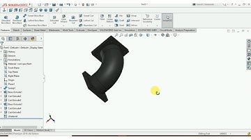 ||HOW TO MAKE PIPE ELBOW IN SOLIDWORKS||SOLIDWORKS TUTORIAL 2016||DOUBLE FLANGE PIPE ELBOW||