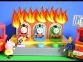 Fireman Sam Episode Thomas and Friends Play-Doh Garage Fire Peppa Pig AMAZING!!