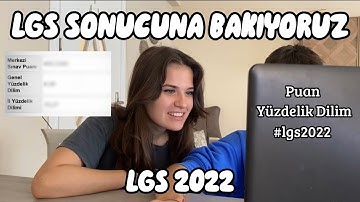 LGS SONUCUM! | Kardeşimin LGS2022 Sonucuna Bakıyoruz!  LGS 2022 Puan ve Yüzdelik Dilim #lgs2022 #lgs