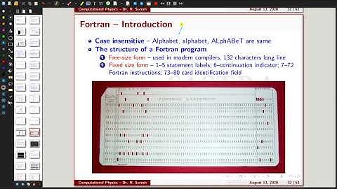 Computational Physics -- FORTRAN 90/95 introduction -- M. Sc., SASTRA |Lecture - 3|