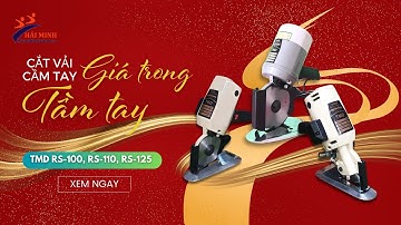 Review chi tiết máy cắt vải tròn TMD RS-100, RS-110, RS-125 || Siêu Thị Hải Minh