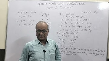 Class 6 Mathematics , CBSE, ICSE, Chapter 8 Decimals, Exercise 8.6